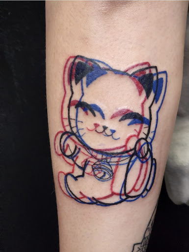 Find between the boob tattoo ideas for your next unique tattoo in Huntington Beach at Mechanical Concept Tattoo