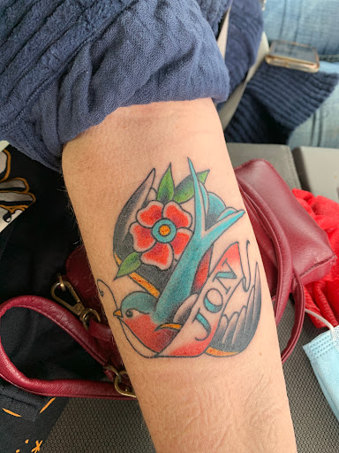 Explore bull riding tattoo ideas, creative tattoo ideas in Lincoln, available at Iron Brush Tattoo