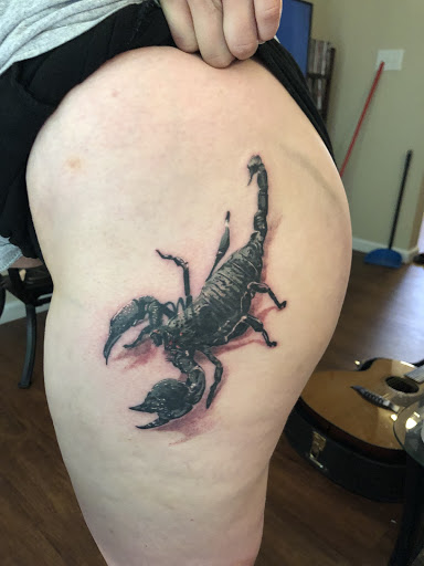 Explore globe tattoo ideas, creative tattoo ideas in Saint Petersburg, available at Cthulhu Tattoo & Body Piercing