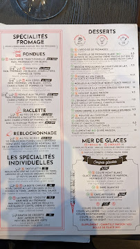 Menu / carte de Le Monchu Restaurant Savoyard à Chamonix à Chamonix-Mont-Blanc