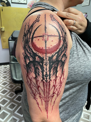 Explore men's bible verse tattoo ideas, creative tattoo ideas in Conroe, available at Monsters Ink, LLC