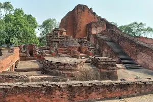 Nalanda Khandhar (Ruins of Nalanda), OLD Nalanda University, UNESCO World Heritage Site, Archeological Survey of Nalanda image