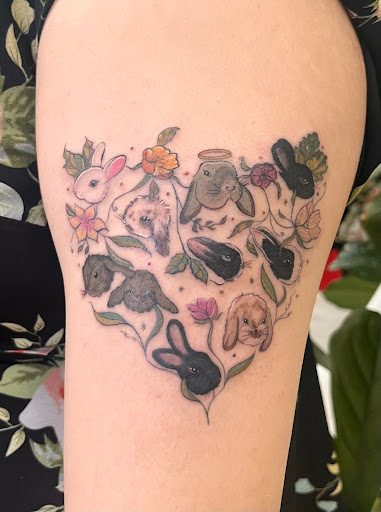 Explore red bird tattoo ideas, creative tattoo ideas in Los Angeles, available at Baron Art Tattoo