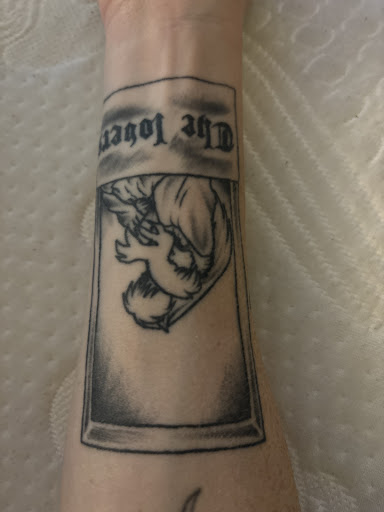 Explore graveyard tattoo ideas, creative tattoo ideas in Dayton, available at Sinner to son studio