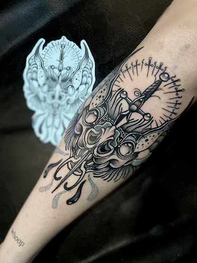 Explore womens hand tattoo ideas, creative tattoo ideas in Melbourne, available at Bonnie n Clyde Tattoo Studio