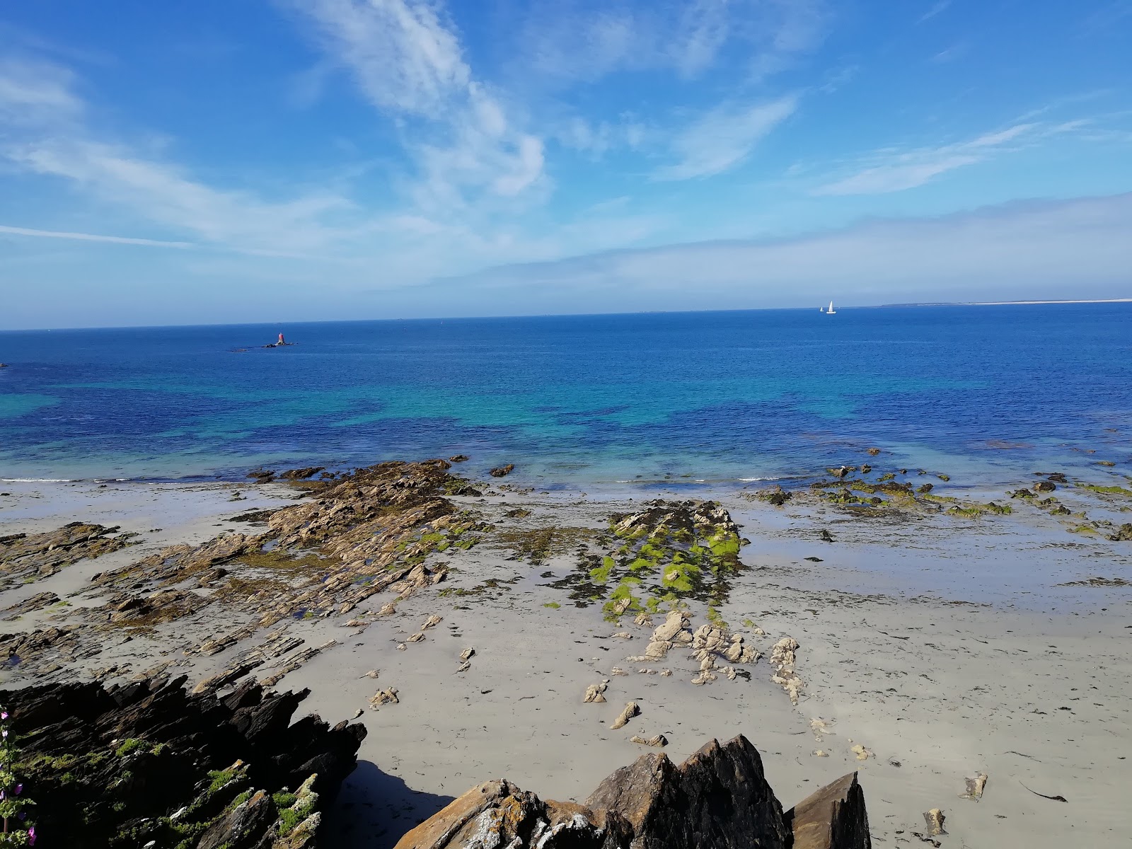 Foto von Plage de Portez mit sehr sauber Sauberkeitsgrad