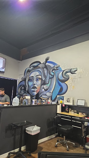 Explore mens back tattoo idea, creative tattoo ideas in Englewood, available at 7 Souls Tattoo and Body Piercing Studio