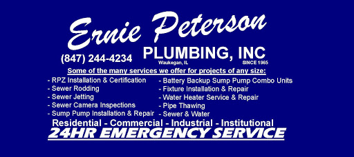 Ernie Peterson Plumbing, Inc. in Waukegan, Illinois