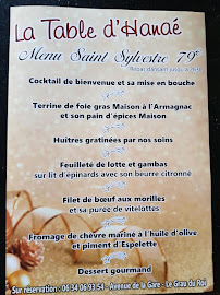 Restaurant méditerranéen La Table d'Hanaé à Le Grau-du-Roi - menu / carte