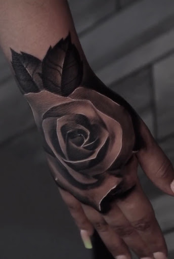 Explore leg tattoo cover up ideas for men, creative tattoo ideas in San Antonio, available at Firme Copias Tattoo Studio