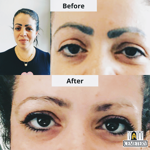 Explore mens behind ear tattoo ideas, creative tattoo ideas in Fort Myers, available at Laser Tattoo Removal by Tatt Cemetery