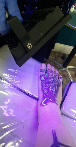Explore hot rod tattoo ideas, creative tattoo ideas in Buford, available at Wild Tribe Tattoos and Piercings