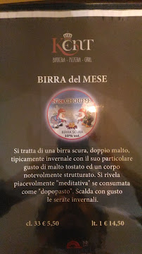 Menu du Kent Birreria Pizzeria à Taranto
