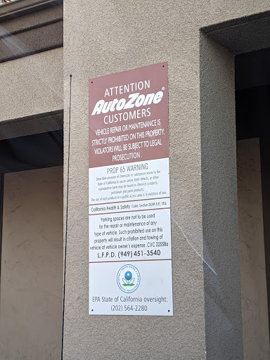 Auto Parts Store «AutoZone», reviews and photos, 24361 Muirlands Blvd, Lake Forest, CA 92630, USA