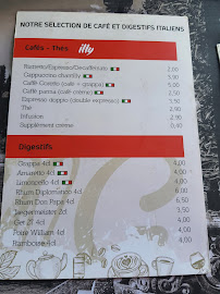 Restaurant italien Milligusto à Colmar (la carte)