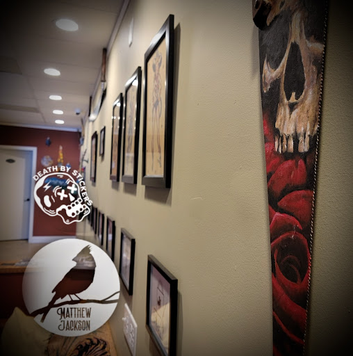 Explore thigh tattoo ideas male, creative tattoo ideas in Nashville, available at RedBird Tattoo