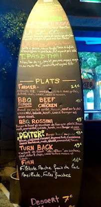 Bora Bora à Annecy menu