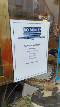 Restaurant Bo Bun 37 à Tarbes menu