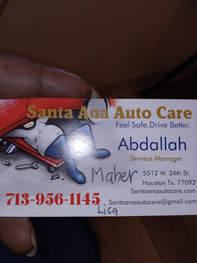Auto Repair Shop «Santa Ana Auto Care», reviews and photos, 5512 W 34th St, Houston, TX 77092, USA