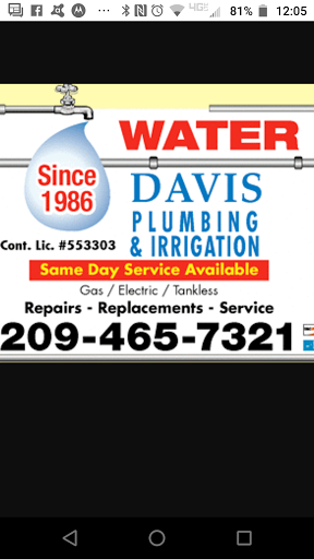 Davis Plumbing & Irrigation in Stockton, California
