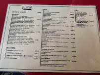 Menu / carte de La Table à Montreuil