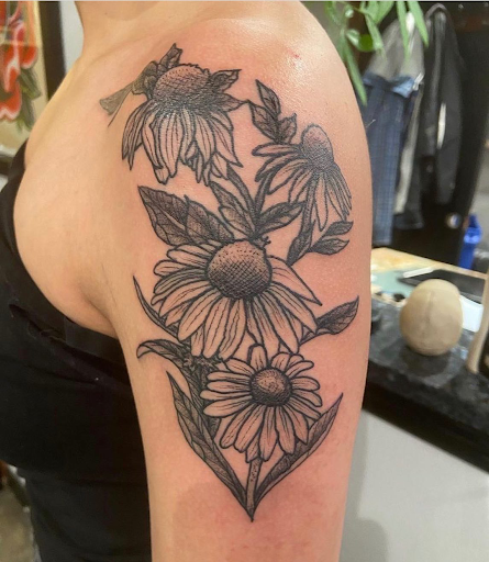 Explore mens bicep tattoo ideas, creative tattoo ideas in Boulder, available at Claw and Talon Tattoo