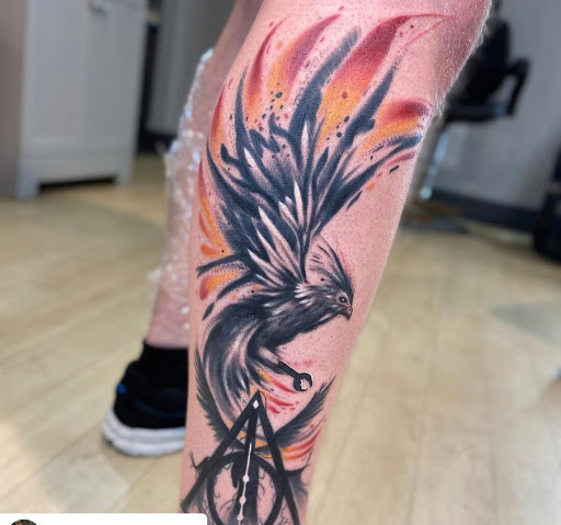 Explore bull riding tattoo ideas, creative tattoo ideas in Fort Wayne, available at Grade A Tattoos and Body Piercing