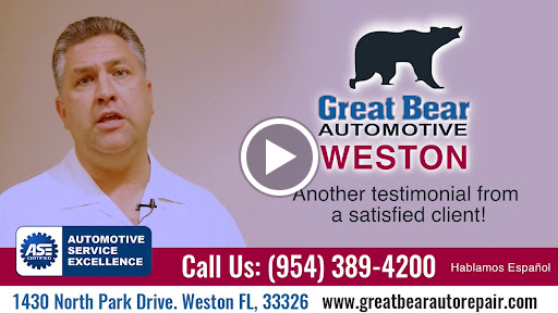 Auto Repair Shop «Great Bear Automotive», reviews and photos, 1430 Northpark Dr, Weston, FL 33326, USA