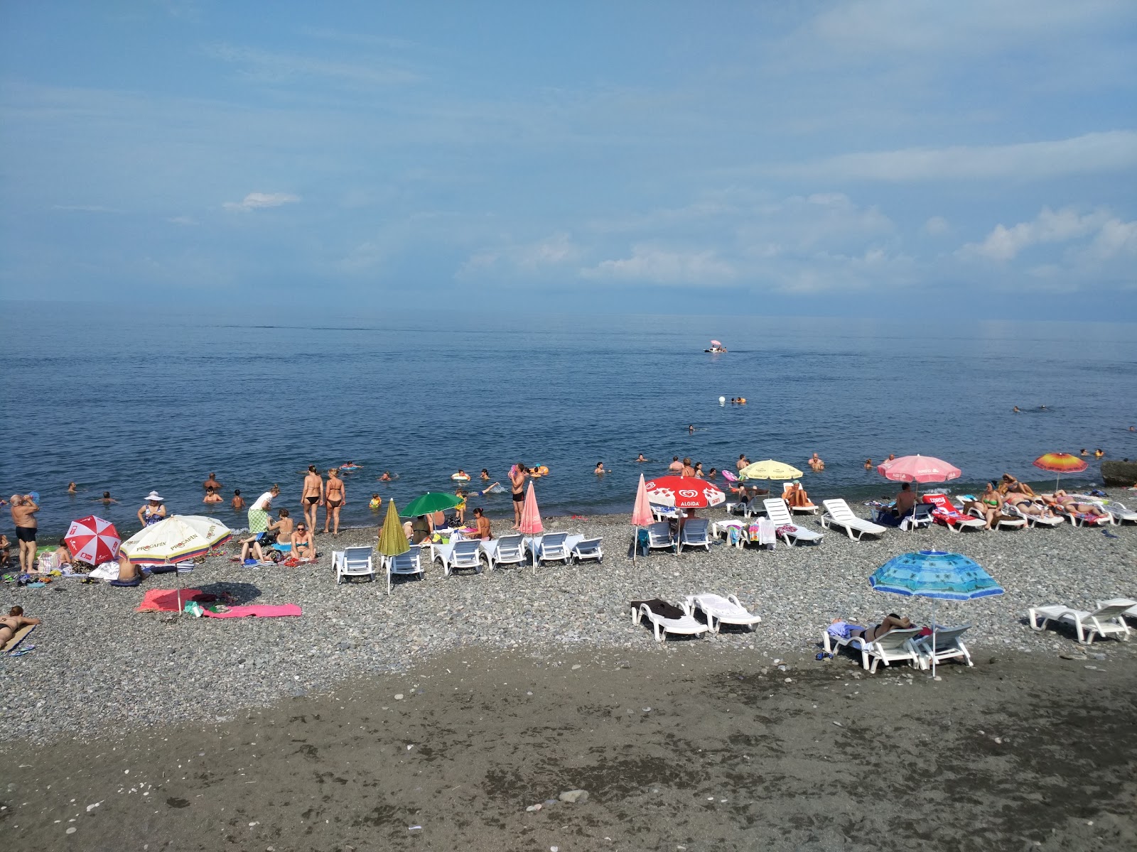 Fotografija Kobuleti beach II z turkizna čista voda površino