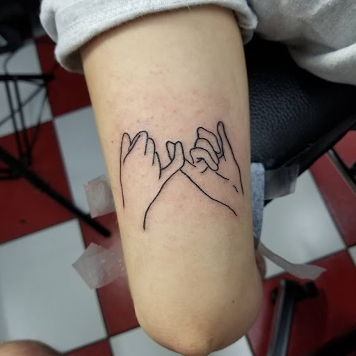 Explore arm and shoulder tattoo ideas, creative tattoo ideas in Vinton, available at Cherry Bomb Tattoo and piercing