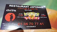 Restaurant japonais Isioshi à Chambly (la carte)