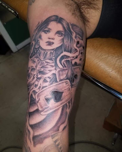 Explore wv tattoo ideas, creative tattoo ideas in Odessa, available at Little Dragon Tattoos Studio