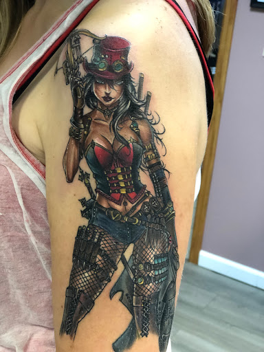 Explore mens dark tattoo ideas, creative tattoo ideas in Kenosha, available at Kenosha Tattoo Company