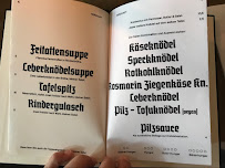 Menu du Knödelwirtschaft NORD à Berlin