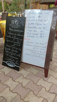 Menu / carte de Les Paillotes à Roaix