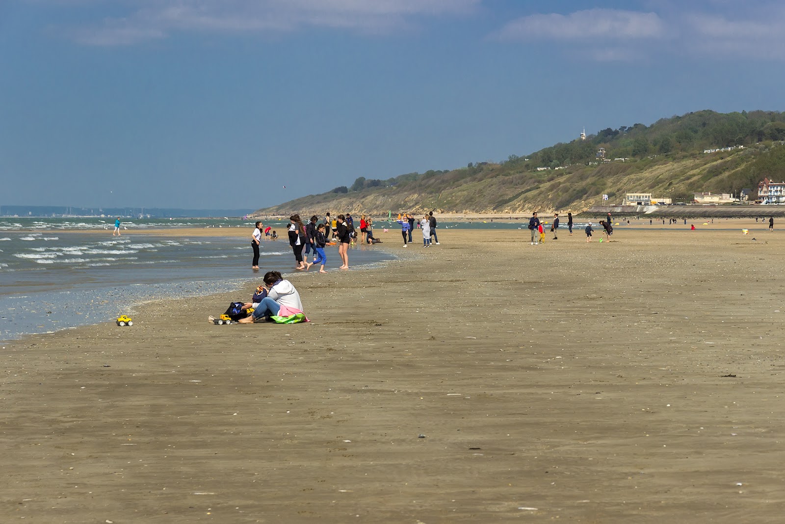 Photo of Trouville Beach and the settlement