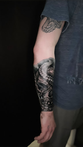 Explore eyebrow tattoo ideas, creative tattoo ideas in Cadillac, available at Limitless Ink Tattoo Studio