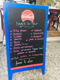 Carte du Snack du Pont à Saillans