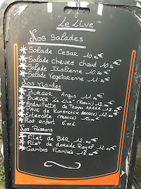 Menu / carte de Café live restaurant à Aubagne