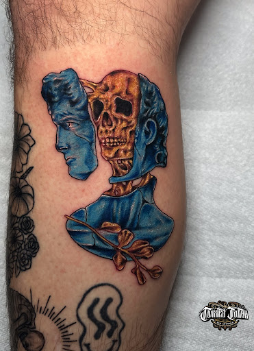 Explore goth tattoo ideas, creative tattoo ideas in San Antonio, available at Twisted Tattoo