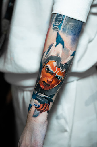 Explore tattoo ideas water, creative tattoo ideas in Corona, available at Crop Circles Tattoo Studio