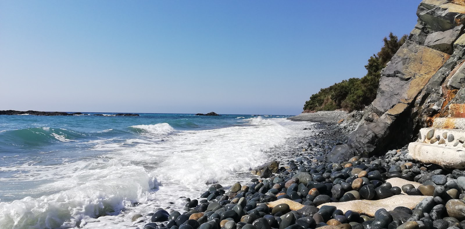 Akroyiali beach'in fotoğrafı geniş plaj ile birlikte