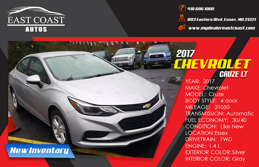 Used Car Dealer «East Coast Automotive Inc», reviews and photos, 803 Eastern Blvd, Essex, MD 21221, USA