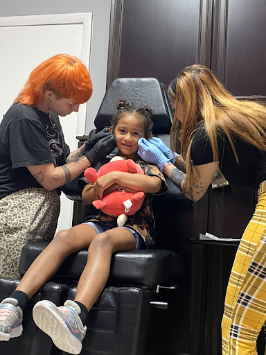 Explore wolf tattoo ideas for men, creative tattoo ideas in Ocoee, available at Slaughterized Ink Tattoo and Piercing Studio