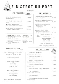 Restaurant Le Bistrot du Port à Dives-sur-Mer (la carte)