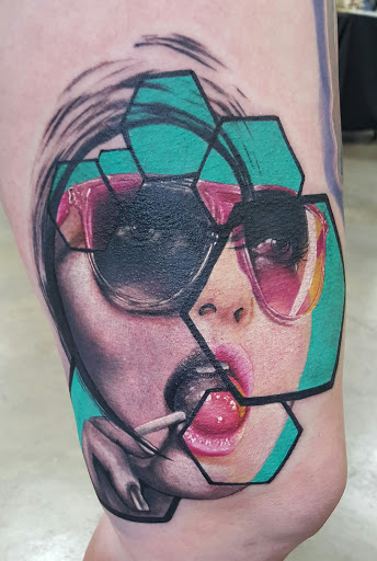 Explore tattoo ideas for leg sleeve, creative tattoo ideas in Dayton, available at Modified Skin Tattoos