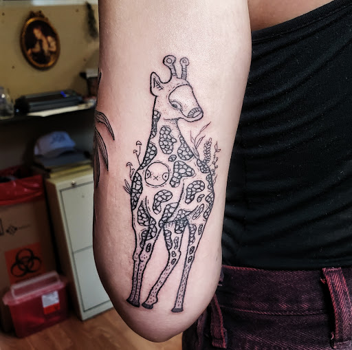 Explore word tattoo ideas for men, creative tattoo ideas in Carbondale, available at Bonedale Tattoo