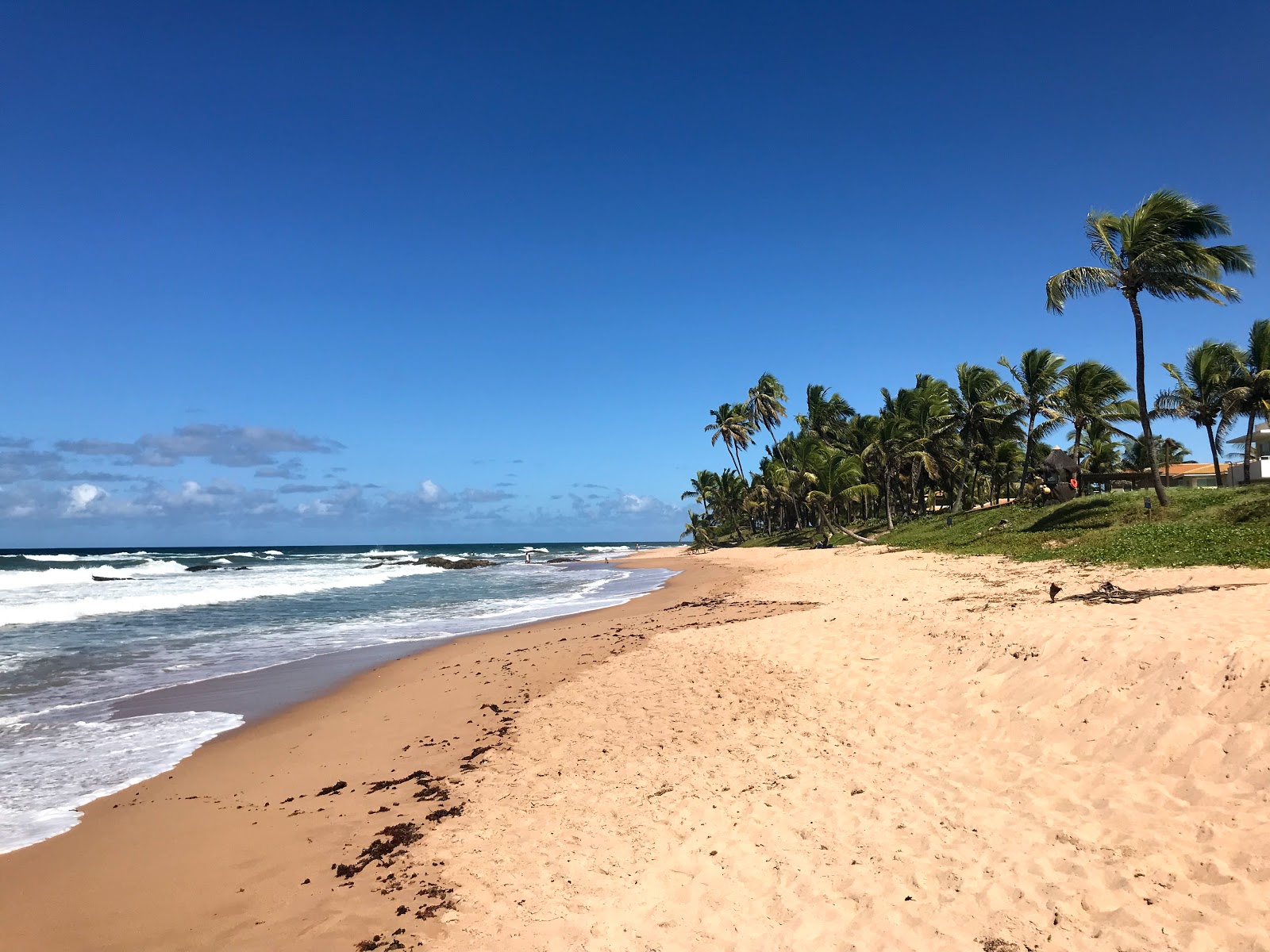 Foto di Praia de Busca Vida con una superficie del acqua cristallina