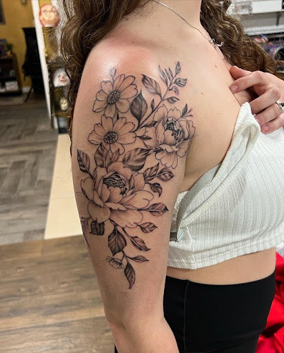 Explore labyrinth tattoo ideas, creative tattoo ideas in Lakeville, available at Savage Ink