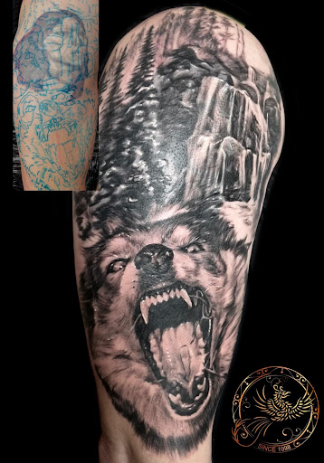 Explore cartoon tattoo ideas for men, creative tattoo ideas in South Gate, available at Modern Ink Tattoo & Piercing Studio